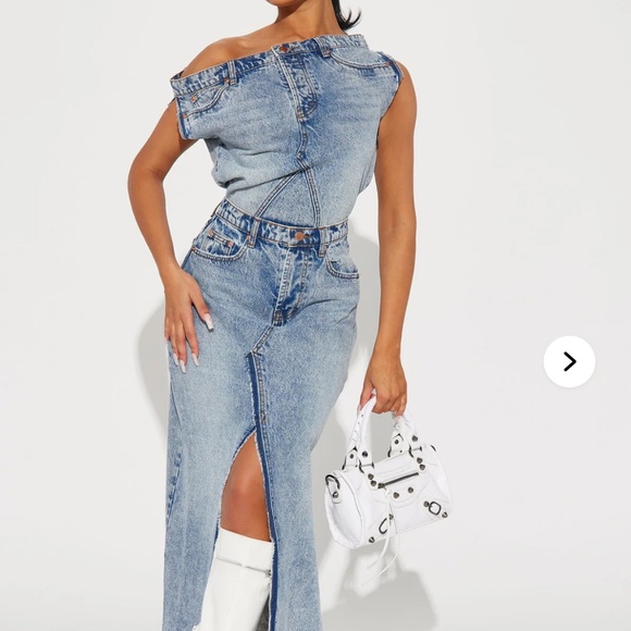 Fashion Nova Dresses & Skirts - Fashion Nova Jean Dress